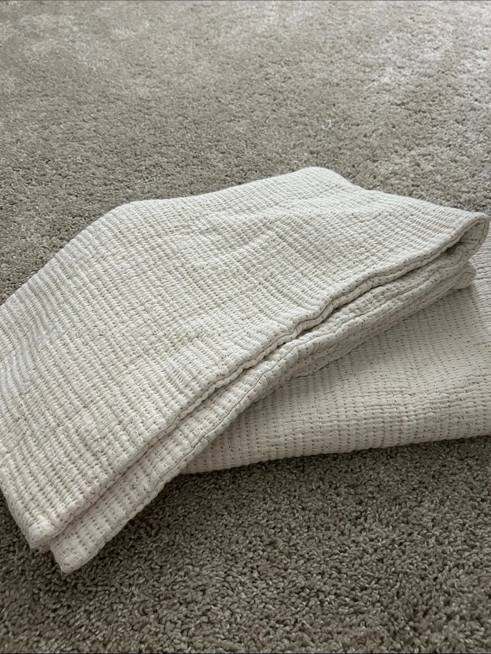 Parachute Soft Waffle King Size Shams in Natural